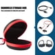 thumbnail image 2 of Estuche para auriculares, pequeño estuche redondo de viaje para auriculares de bolsillo Estuche de almacenamiento para auriculares con cremallera, 2 of 6