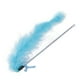 thumbnail image 5 of Juguete para gatos con borlas brillantes de princesa hada y cascabel para gatos de interior, juego de persecución, pluma de seda azul plateada., 5 of 14