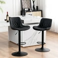 thumbnail image 2 of Kidol & Shellder Black Bar Stools Set of 2 Modern Kitchen Island Barstool, 2 of 5