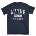 thumbnail image 1 of Wayne Michigan Classic Established Men's Cotton T-Shirt, 1 of 1