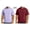 Purple+Wine, variant on Afuyipoi Men's T-Shirt 2PC Heavyweight Cotton Tee Casual Short Sleeve Crew Neck Pullover Tops Army Green Size L