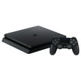 thumbnail image 1 of Sony PlayStation 4 Slim 500GB - PS4 Console with Matching Controller (Refurbished), 1 of 7