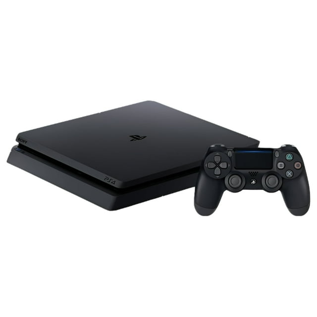 Sony PlayStation 4 Slim 500GB - PS4 Console with Matching Controller (Refurbished)