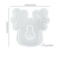 thumbnail image 3 of Silicone Christmas Mold Baking Tray, Flexible Holiday Cookie Candy Craft Making Tool, Reusable Non-Stick Design, 3 of 9