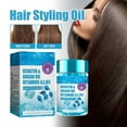 thumbnail image 1 of Sérum capilar para cabello encrespado, seco y dañado | Aceite Capilar de Queratina con Argán Jojoba Vitamina E B5 | Acondicionador sin enjuague | Reparar y nutrir | 30 Cápsulas x 0.5g | Peinado y, 1 of 7