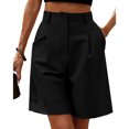 thumbnail image 1 of Pantalones Anchos Pantalones holgados para mujer Cintura elástica informal Forma de H Vacaciones Vacaciones (Negro S) Ygjytge para Mujer Negro T S, 1 of 8