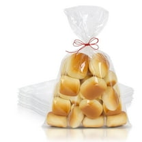 PUREVACY Poly Bakery Bread Bags 10 x 4 x 20. Pack of 1000 Jumbo Bread Loaf Packing Bags 10x4x20 Clear Gusseted Bags. Ultra Thin Polyethylene Bags 0.75 Mil for Home Bakeries; Food Industry