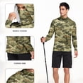 thumbnail image 5 of Hoodies for Men UPF 50+ Sun Protection Hoodie Camouflage Long Sleeve Fishing Hiking Shirt with Face Mask 2XL, 5 of 7