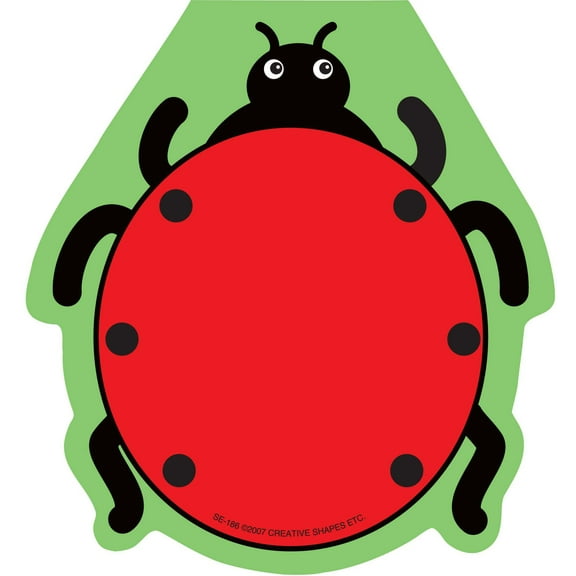 SHAPES ETC. Notepad - Ladybug
