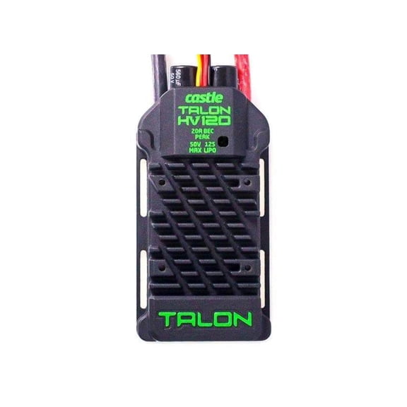 Castle Creations Talon 120HV ESC 120AMP 12S Max Heavy Duty BEC CSE010013100 Speed Controls Aircraft