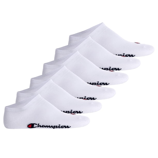 Champion Calcetines de deporte unisex, Lote de 6 - Calcetines de deporte Basic, Logotipo Blanco EU 39-42