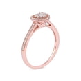 thumbnail image 4 of 1/4ct TW Diamond 10K Rose Gold Heart Shaped Cluster Halo Engagement ring, 4 of 6