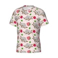 thumbnail image 5 of Vsdgher Cartoon Koala Bear Print Men's Dry Fit Mesh Athletic Shirts Moisture Wicking Tennis T-Shirt Tops, 5 of 9