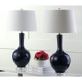 thumbnail image 4 of SAFAVIEH Blanche 32 in. Navy Ceramic Table Lamp w/Off-White Cotton Shade, Set of 2, 4 of 8