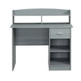 thumbnail image 6 of Techni Mobili Modern Office Desk with Hutch, Gray, 6 of 9