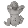 thumbnail image 1 of Charlodey Cute and Fun Loose Tea Strainer with Drip Tray for Home and Gifts kitchen utensils Dark Gray, 1x Sloth Tea Infuser, 1 of 9