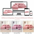thumbnail image 7 of GNIXUU 98.8” Modular Sectional Sofa, Cloud Boneless Couch with Deep Seat Chaise, Comfy Corduroy L-Shape Convertible Modern Sponge Compression Sofas for Living Room,Bedroom,Office,Pink, 7 of 7