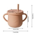 thumbnail image 2 of Clearance items! Silicone Cups With Straw Feeding Cups With 2 Handles And For Infants Random Designss For Drinks And Snacks, 2 of 5