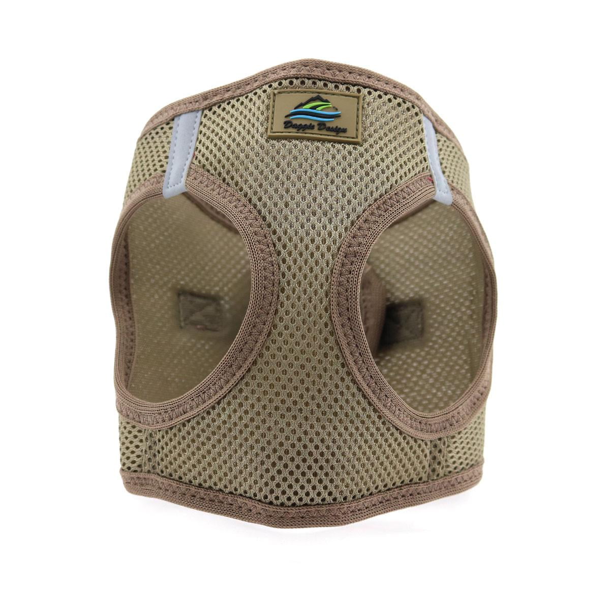 American River ARH-FB-XS Ultra Choke-Free Mesh Dog Harness, Fossil Brown - Extra Small