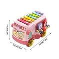 thumbnail image 3 of Agiferg Puzzle Eight-tone Hand Knocking On The Piano, Baby Two-in-one Bus Musical Instrument, Children's Music Toy, Rattle, 3 of 9