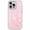 Pink Holographic Meteor Shower, variant on QuteCase Cute for iPhone 17 Pro Max Case, White Glitter Hearts