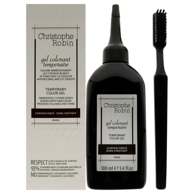 Temporary Color Gel - Dark Chestnut by Christophe Robin for Unisex - 3.4 oz Hair Color
