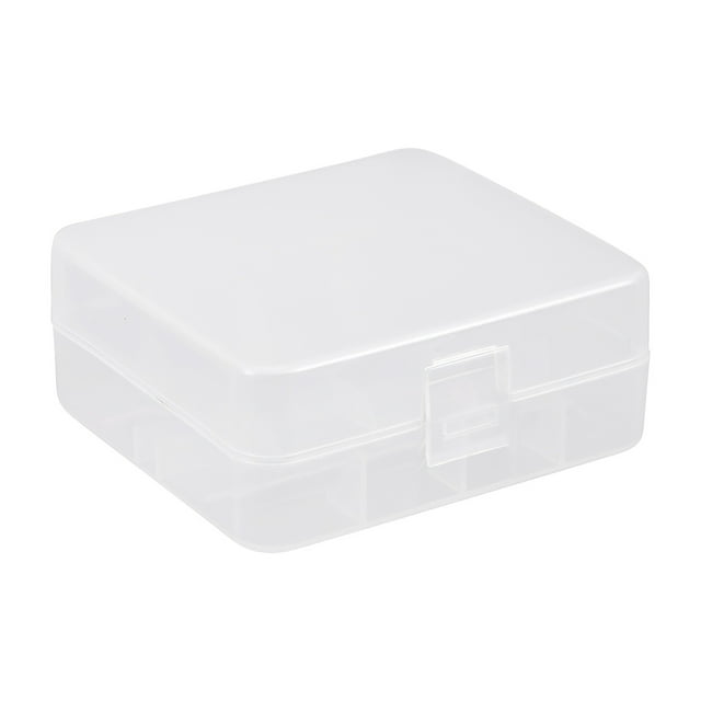 Caja de almacenamiento de batería de plástico Uxcell para 2 x 26650 baterías