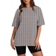 thumbnail image 4 of Pantalones Cortos de Mujer Imprimidos Sueltos Manga Corta Camiseta Suéter, Top Casual para el Hogar Y el Uso Diario, 4 of 5