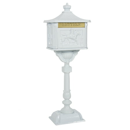 Best Choice Products Heavy Duty Cast Aluminum Vintage Mailbox w/ Keys, Locking Door, Mail Flap - (Best Mail Order Nuts)
