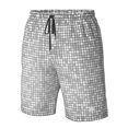 thumbnail image 4 of Fotbe Silver Mosaic Trajes de Baño Estampados para Hombre, Shorts de Verano de Secado Rápido, Ropa de Playa, Bañadores-XX-Large, 4 of 6