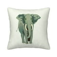 thumbnail image 1 of Square Throw Pillow Covers with Core, Cartoon Walking Elephant Pillows for Sofa Beds, 18" x 18" Multicolor, 1 of 9