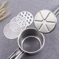 thumbnail image 5 of Stainless Steel Potato Ricer with 3 Interchangeable Disks Food Strainer Fruit Masher and Food Press with Ergonomic Comfort Grip, 5 of 5