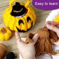 thumbnail image 2 of Tignapoo Halloween Crochet Kit for Beginners: DIY Sugar Bag Pumpkin, House & Green Monster Plush Toy Set with Yarn & Instructions, 2 of 6
