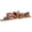 Steam locomotive, variant on 220PCS Forest Whisper Cottage 3D Wooden Puzzle Miniature House Model Kit, Fantasy Cottage DIY Assembly Building Set With LED Light And Shelf Display Decor For Hobby Enthusiasts