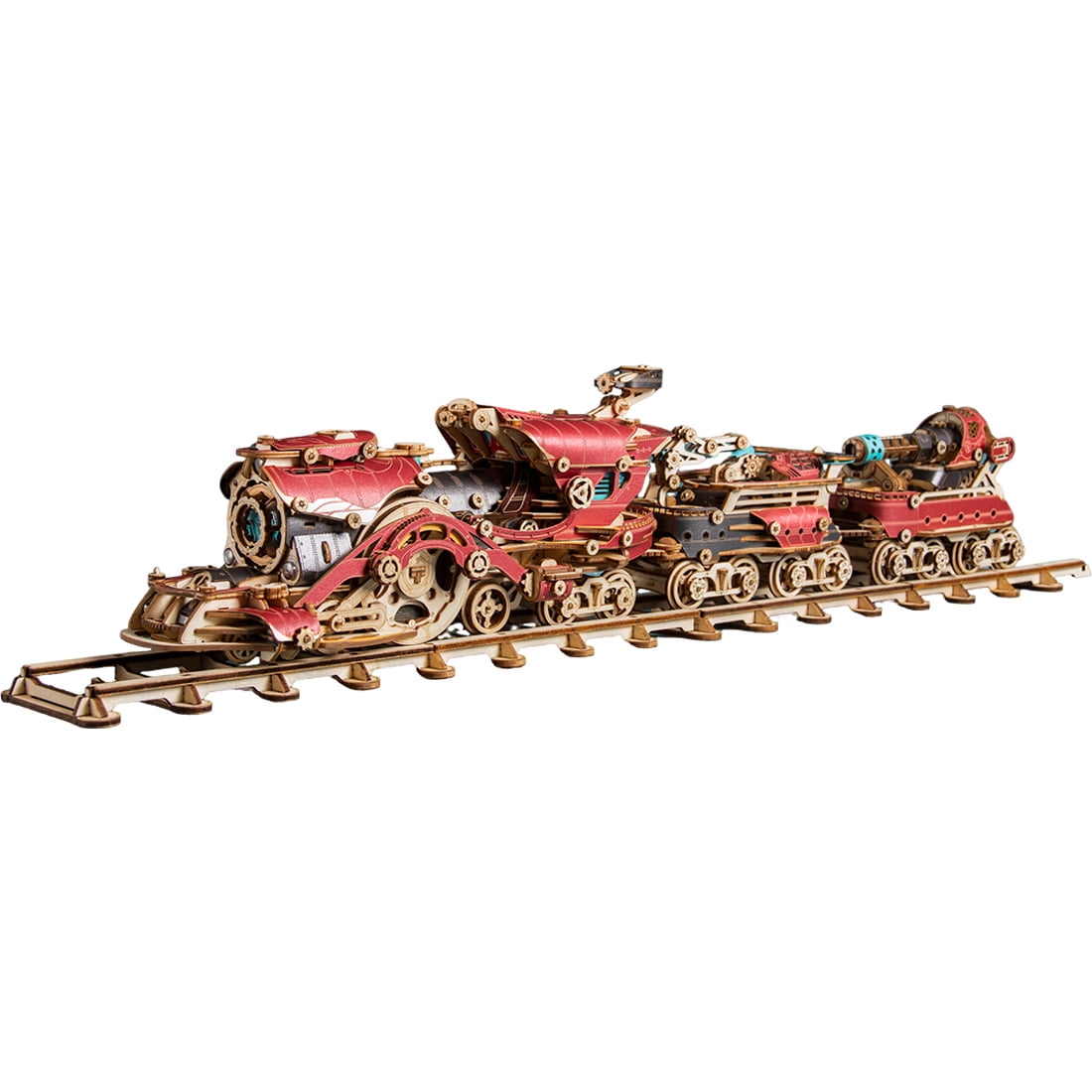 3D Wooden Puzzle Victorian Steampunk Steam Train Home Handcraft 800 PCS DIY Assembly Moving Animal Model Kit For Adult Collectors Home Decor And Creative Gifts
