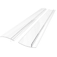 thumbnail image 1 of 2 Gap Strips 2PC Silicone Side Seam Cover Stopper Kitchen Stove Counter Side Seam Clear, 1 of 2