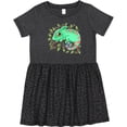 thumbnail image 3 of Inktastic Tiny, Cute Chameleon Girls Toddler Dress, 3 of 5