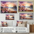 thumbnail image 4 of Designart "Sunset Amongst Wildflowers" Wildflowers Floater Framed Canvas Art Print, 4 of 5