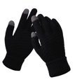 thumbnail image 3 of 3 pares de guantes de invierno para mujer con pantalla táctil, cálidos guantes de punto con forro polar y puños elásticos, guantes de invierno para enviar mensajes de texto, 3 of 6