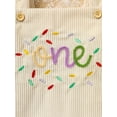 thumbnail image 5 of MORTTIC Newborn Baby Girl Birthday Romper Sleeveless "One" Letter Print Bodysuits Jumpsuits, 5 of 7