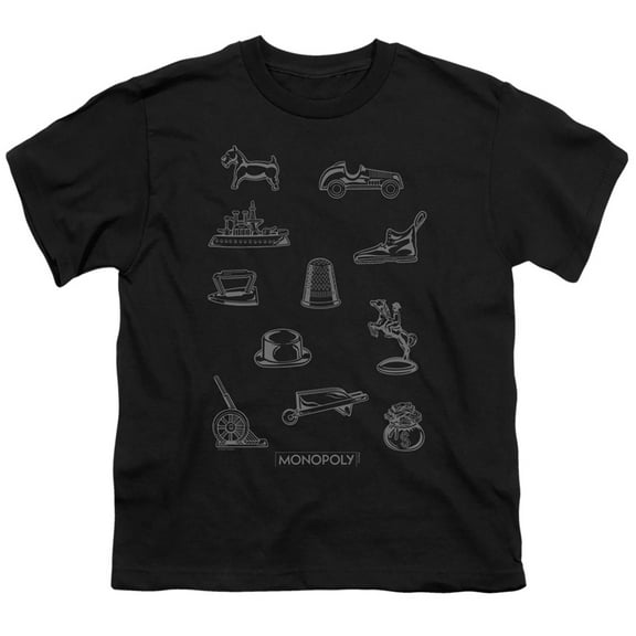 Monopoly Token S/S Youth 18/1 T-Shirt Black