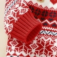 thumbnail image 6 of yocbz Girls Ugly Sweater Christmas Toddler Boy Girl Sweater Warm Pullover Sweatshirt Knitwear Knitted Fall Winter Clothes Red,Size for 18-24 Months, 6 of 9