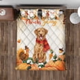 thumbnail image 4 of Happy Thanksgiving Chesapeake Bay Retriever with Turkey Pumpkins Autumn Vibes Quilt Bedding Set Chessie Dog Lover 1 Blanket Bed Cover 2 Pillowcases - 12018, 4 of 5