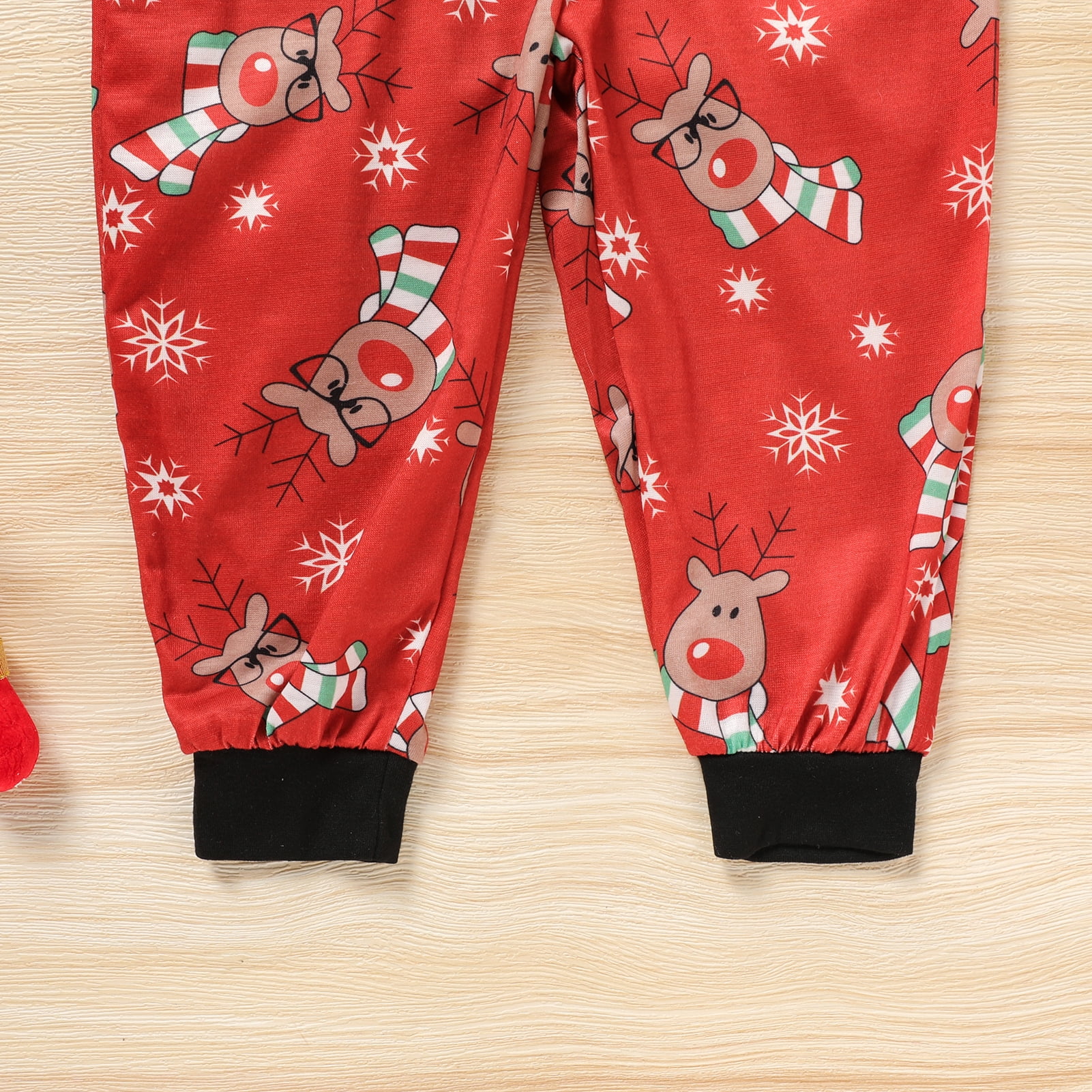 Viworld Christmas Family Matching Hoodie Pajamas Reindeer Romper Long Sleeve One Piece Jumpsuit Zipper Pjs for Adult Kids Baby