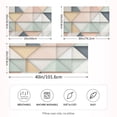 thumbnail image 2 of Yayeee Pillowcase Standard Size Set of 2 Satin Wrinkle Resistant Pillow Case, Pink Geometric, 2 of 7