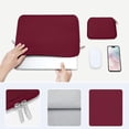 thumbnail image 4 of Funda para portátil MOSISO de 13,3 pulgadas de neopreno roja con funda pequeña, 4 of 6