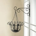 thumbnail image 2 of NESZZMIR Metal Hanging Planter Basket for Indoor Outdoor Wire Holder with Hanging ChainFlower Pots Decor for Home Fence, 2 of 6