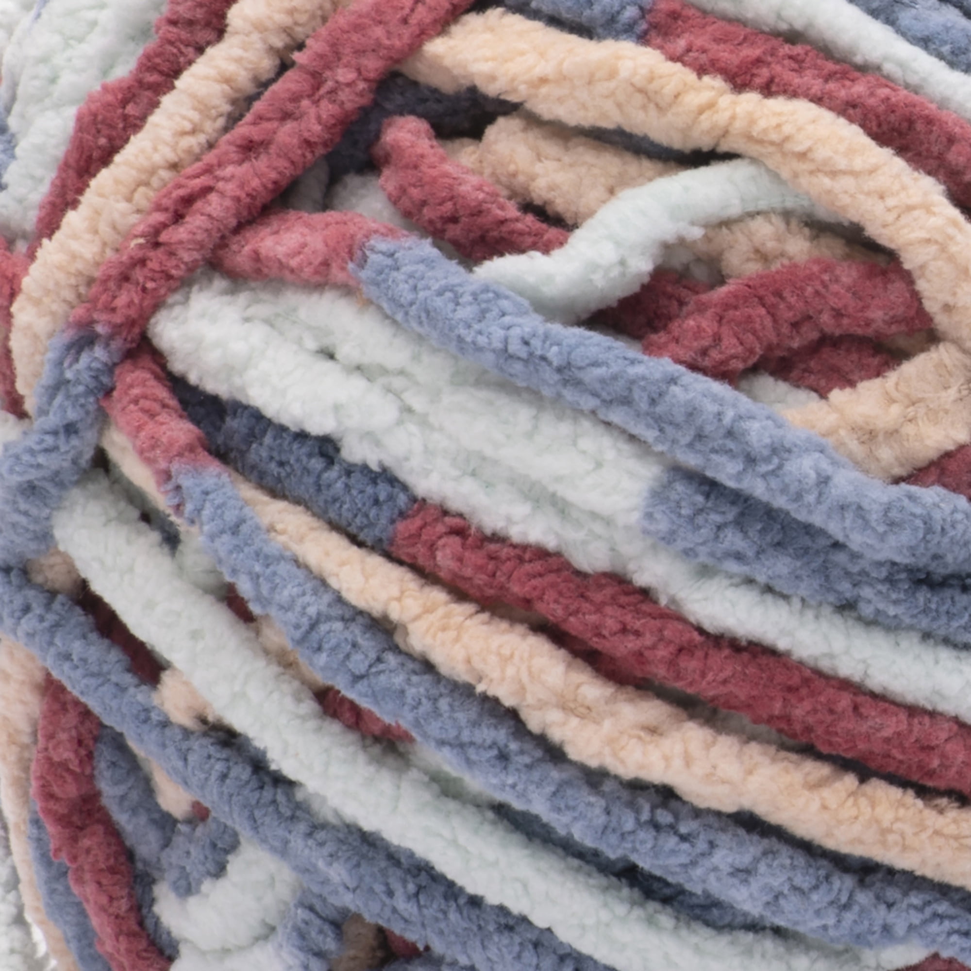 Bernat® Baby blanket™ #6 Super Bulky Polyester Yarn, Button roses 10.5oz/300g 220 Yd (2pk)