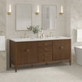 thumbnail image 5 of James Martin Vanities 485-V72-CBO-3LDL Myrrin 72" Double Basin Wood Vanity Set - Carbon, 5 of 7