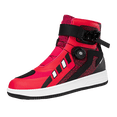 thumbnail image 1 of Bottes et Chaussures de Moto Toutes Saisons pour Hommes et Femmes, Rouge Rose, 45, 1 of 14